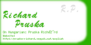 richard pruska business card
